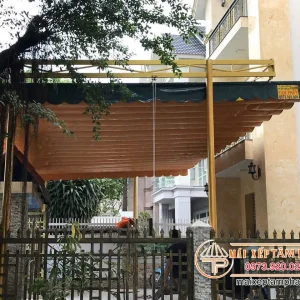 Mái che bạt xếp lượn sóng